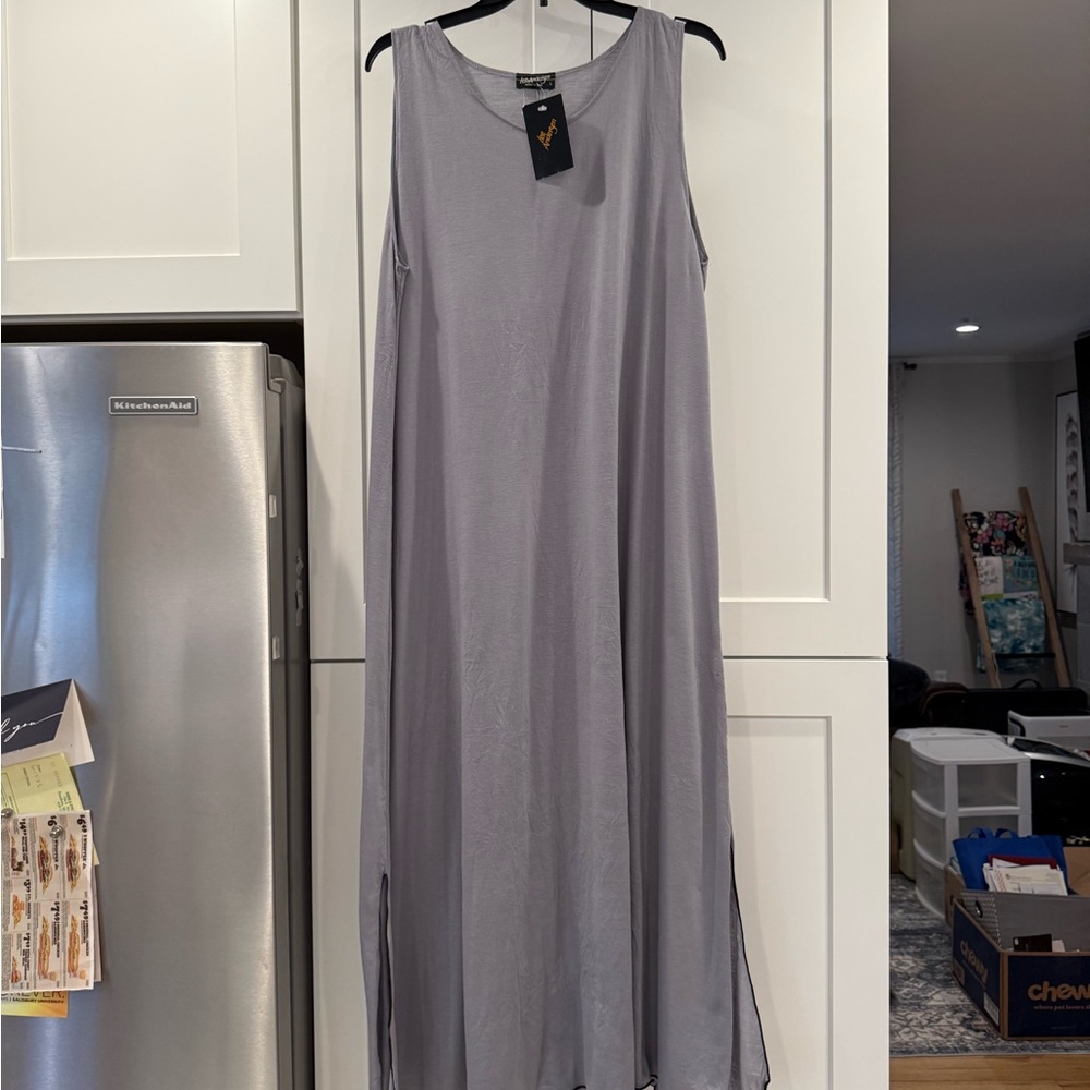 Lee Andersen Gray Maxi Dress, large